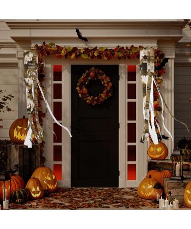 Inspirational Quotes Halloween Windsock Ghost Flag 40" Halloween Outdoor Hanging Decorations Garden Window Yard Decor - Buy Online on GoSupps.com