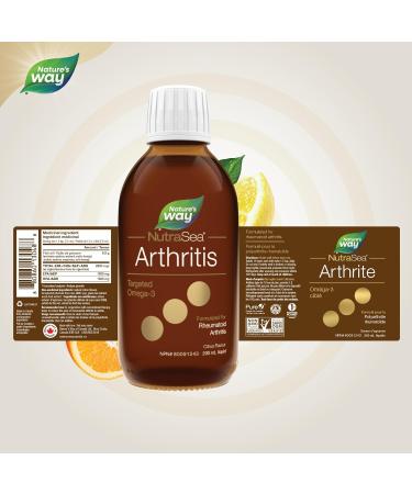 Nature's Way NutraSea Omega-3 - Arthritis - Rheumatoid Arthritis Support 2800mg (1800 mg EPA 1000 mg DHA) Citrus Flavour 200ml Liquid - Buy Online on GoSupps.com