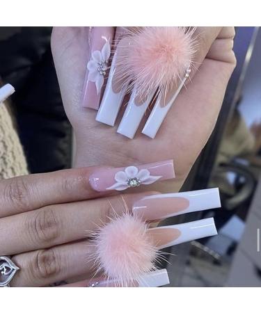 YOSOMMK 3D Nail Charms Magnetic Fluff Balls - 12PCS for Acrylic Nails, Removable Soft Plush Decorations, DIY Nail Design Kit - White, Pink, Purple (2 Box Sets) - Buy Online on GoSupps.com