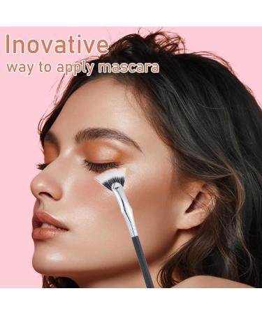 4PCS Mascara Fan Brush Set - Enhance Lower Lashes & Natural Lifted Effects | Smooth Apply No Clumping | Best Synthetic Fibre Lash Wand - Buy Online on GoSupps.com