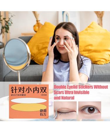 Eye Lid Tape for Hooded Eyes | Waterproof Invisible Eyelid Lift Strips - Professional Eye Lid Contour Stickers for Uneven or Monolids Hooded Droopy Eyelids - Buy Online on GoSupps.com