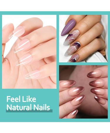 Lofuanna Nail Tips Gel Kit with UV LED Lamp - 240 PCS Medium Almond False Nails and 3 In 1 Nail Glue Gel & Base Coat Kit for Nail Extension and Art - DIY Manicure and Salon Quality Results - Buy Online on GoSupps.com