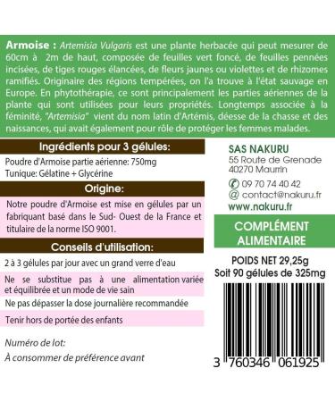 NAKURU | Artemis | Relax Range | Made in France | "The Secret of the Goddess Artemis!" | (90 Capsules of 325mg/Net Weight: 29g) - Buy Online on GoSupps.com
