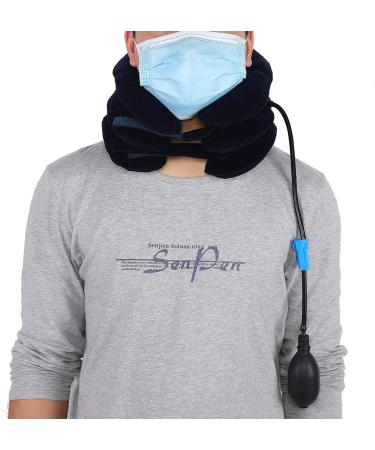 Blue Breathable Rucking Neck Expansion Device - Cervical Hurrica for Home Use Soft Tissue Support Easy to Wear - Free Size - Buy Online on GoSupps.com