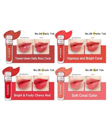 COLORGRAM Thunderbolt Tint Lacquer - Long Lasting Lip Stain (0.2 fl.oz) - 08 Crush Tok - Buy Online on GoSupps.com