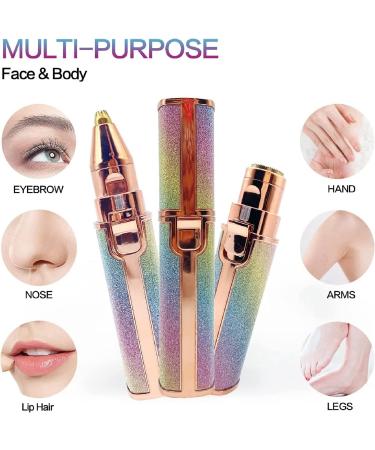 2-in-1 Facial Hair Remover for Women - Rechargeable Epilator for Painless Hair Removal on Face, Eyebrow, Upper Lip - Women's Facial Epilator & Shaver - Buy Online on GoSupps.com