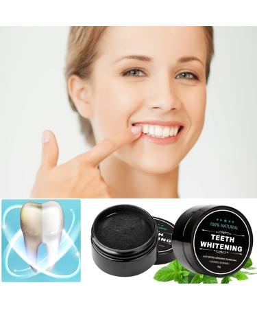 Teeth Whitening Kit: Toothpaste Activated Carbon Powder & Toothbrush for Stain Removal & Brightening - Buy Online on GoSupps.com