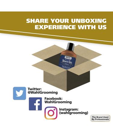 Wahl Clear Shave Gel 8.5 Oz - Clean, Close, Comfortable Shave, Easy Edging, Razor Cleaning, Softens Beard and Skin - Buy Online on GoSupps.com