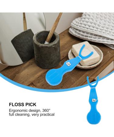 MILISTEN Interdental Replacement Floss Holder & Toothpicks | Floss Picks & Toothpick Rack in Blue - Best for Oral Hygiene - Buy Online on GoSupps.com