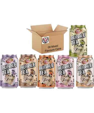 Just Drink Original Brown Sugar Strawberry Thai Tea Matcha & Taro Bubble Tea 315ml - Buy Online on GoSupps.com