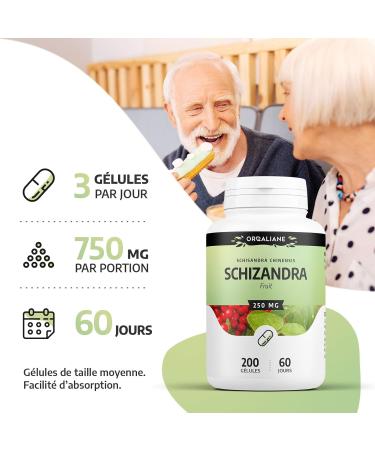 Schizandra (Schisandra) 250mg - 200 capsules - Buy Online on GoSupps.com