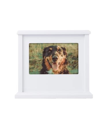 Pearhead 89050 Personalised Dog or Cat Keepsake Box White White Photo Urn