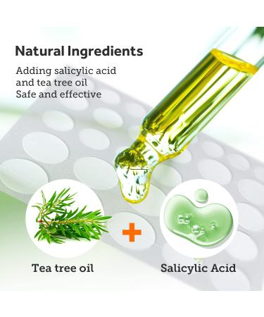 Hydrocolloid Acne Patches with Tea Tree Oil - 138 Patches for Face, Chin, Nose, Body - Salicylic Acid Treatment for Large Zits - Buy Online on GoSupps.com