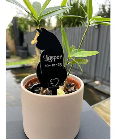 Personalised Cat Memorial Plaques Gift Pet Dog Rabbit Garden Sign Grave Marker Kitten - Buy Online on GoSupps.com