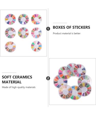 Milists 8 Boxes Soft Ceramic Nail Slices - DIY Resin Fruit Flatback for 3D Nail Art - Perfect for Homemade Polymer Creations - Buy Online on GoSupps.com