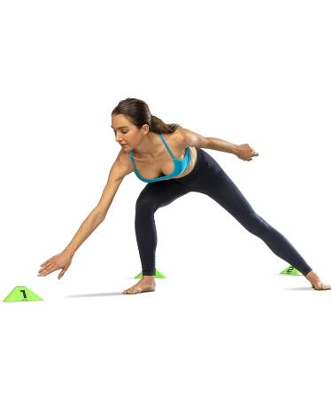 GoSports Modern Sports Cones - 12 Pack with Numbered Cones for Soccer, Basketball, Football & More - Buy Online on GoSupps.com