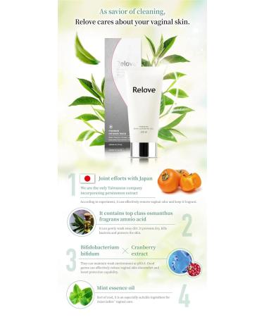 Relove Amino Acid Feminine Hygiene Wash - Gynecologist Recommended - Green Tea Fragrance - pH 3.8 - Cooling - SLS SLES Free - 4oz - Buy Online on GoSupps.com