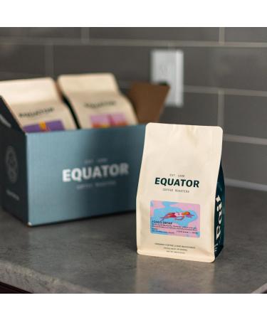 Equator Coffee J.O.M.O Decaf Coffee Blend Naturally Processed by CO2 Method Caffeine Free Delight Milk Chocolate and Sweet Notes J.O.M.O DECAF 908 g (Pack of 1) - Buy Online on GoSupps.com