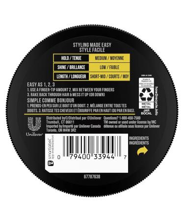 AXE Hair Paste - Messy Look - 2.64 oz - 2 Pack Unscented - 5.28 oz Total - Buy Online on GoSupps.com
