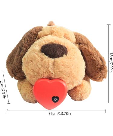 Dog Toy Plush Toy Comfortable Behavioral Training Aid Toy Heart Beat Soothing Plush Doll Sleep Dog Sleep Aid Plush Toy Behavioral Training Aid Toy Sleeping Aid Toy for Smart Dogs Cats (B: Puppies) - Buy Online on GoSupps.com