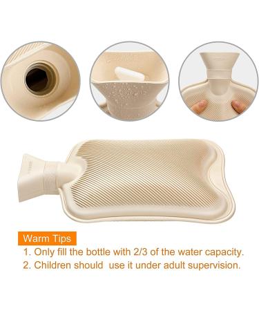 Leakage-Proof 2L Heat Bottle with Kangaroo Pocket | Long-Term Warmth & Pain Relief for Children & Adults - Gray - Buy Online on GoSupps.com