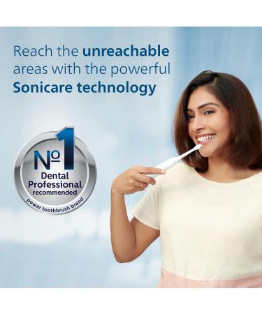 Philips Sonicare Electric Toothbrush 1100 Series - Sonic Technology - Up to 3x Plaque Removal - Easy Start Tech - QuadPacer - 2-minute Smart Timer - HX3641/11 - Buy Online on GoSupps.com