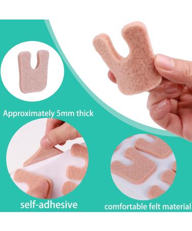 U Shaped Felt Callus Pads - Extra Thick Adhesive Metatarsal & Corn Cushions for Foot Pain Relief - 30 Pack - Buy Online on GoSupps.com