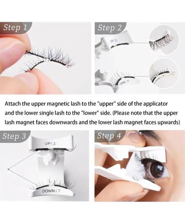 Magnetic Lashes | No Glue Needed Reusable Eyelashes with Applicator | Natural Look #04 Magnetic Eyelashes for International Shipping - Buy Online on GoSupps.com