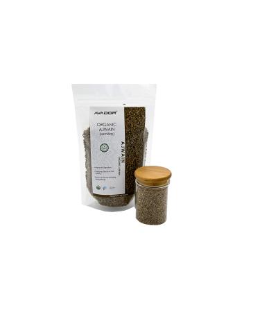AVADOR USDA Certified Organic All Natural Ajwain Seeds 200 Grams Digestion Support | Indian Spice | Non GMO | Gluten Free