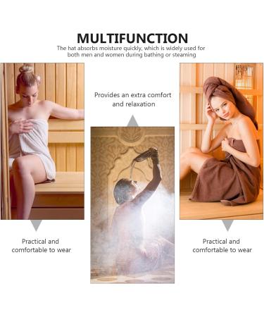 Heallily 4 Piece Sauna Hut Hat for Men & Women - Premium Filz Sauna Cap & Shower Headgear for Bath & Relaxation - Buy Online on GoSupps.com