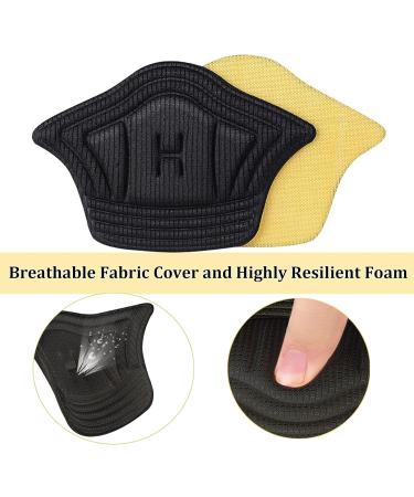 Cloth Heel Cushion Inserts Heel Pads for Shoes Too Big 2 Pairs Shoe Cushion Protectors for Foot Pain and Worn-Out Shoes (Black) - Buy Online on GoSupps.com