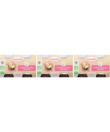 Babybio Small Pot Aquitaine/Blueberry 4+ Months 260g - Pack of 3 - Buy Online on GoSupps.com