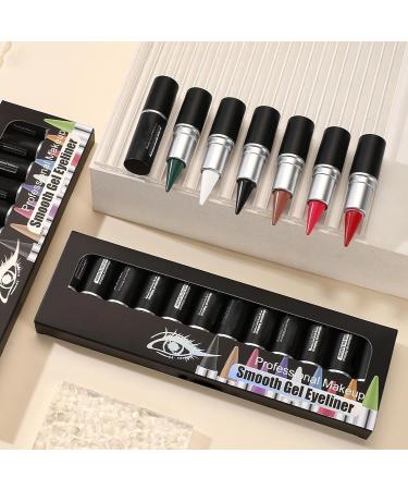 Gel Eye Liner Waterproof - Long Wear Gel Eye Liner - Matte Quick Drying Eyeliner - Smudge-proof Eyeliner Pen - 12 X Waterproof Smudge Proof Natural Cream Eye Liner For Liner And Eyeshadow - Buy Online on GoSupps.com