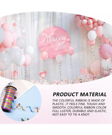 CLDURHGE Curling Ribbon Balloon Ribbon Gift Wrapping Balloon String Curling Ribbon Shiny Glitter Balloon String Roll Gift Wrapping Ribbon Gift Wrapping Ribbon for Party Decoration(Rainbow 100 Yards) - Buy Online on GoSupps.com