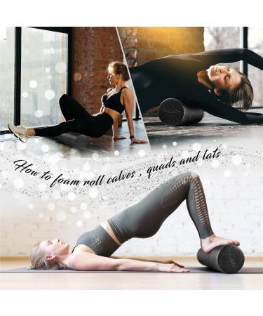 Yes4All High-Density EPP Foam Roller for Back, Legs & Muscle Massage - 36-inch Black - Buy Online on GoSupps.com