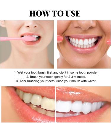 Mint Tooth Powder Crystalclean Smile Powder Crystalclean Tooth Powder Teeth Whitening Powder for Tooth Whitening 7 Days Tooth Cleaning Powder Whitening (3pcs) - Buy Online on GoSupps.com