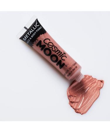 Rose Gold Metallic Face & Body Paint by Cosmic Moon - 12ml - Buy Online on GoSupps.com