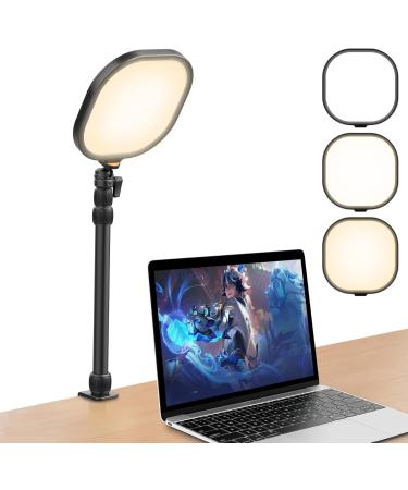 ULANZI Select  - Desk Key Light for Zoom Video - K7 Pro Key Lighting Dimmable 3200K-5600K 15W  CRI 95+ Edge Emitting  Desk Clamp  360° Degree Ball Head Extendable Pole for Streaming Conference