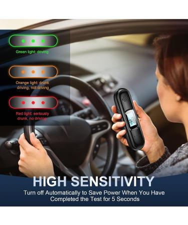 2 Pcs Portable Breathalyzer Tester with LED Display - Accurate Alcohol Detection for Personal & Professional Use - Buy Online on GoSupps.com
