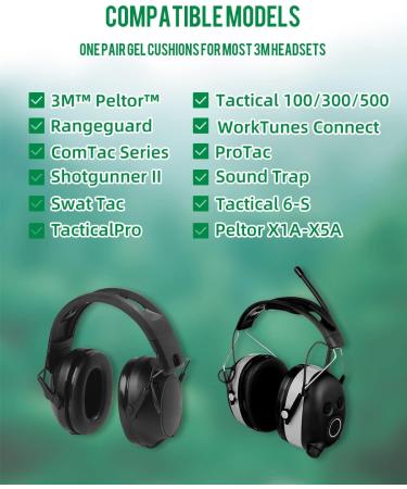 Silicone Gel Ear Pads for Peltor, 3M WorkTunes, MSA Sordin Headsets - Hocazor G-1003 - Buy Online on GoSupps.com
