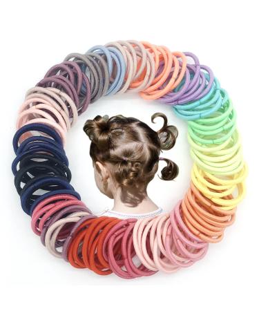 300PCS Baby Toddler Hair Ties  Finger Hair Ties Small Ponytail Holders Hair Ties for Kids Girls 300pcs finger hair ties