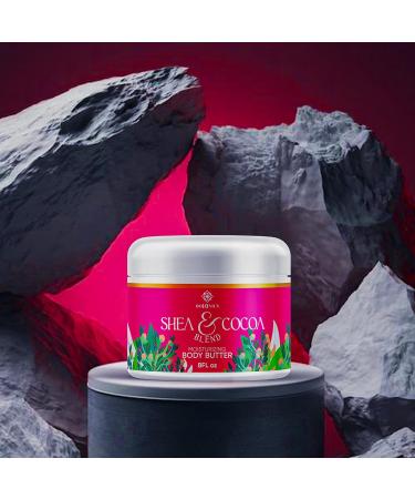 Bo10nics Body Butter Moisturizer- Made with Organic Shea Cocoa & Almond Oil for All Skin Types. Intense hydration for Dry Skin Non-Greasy Sulfate Free and Paraben Free - 8 oz - Buy Online on GoSupps.com