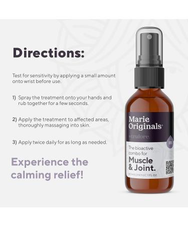 Marie Originals All Natural Muscle and Joint Rub | Relieve Aches & Sore Muscles | Essential Oil Blend with Juniper Peppermint Lavender & Wintergreen - International Shipping - Buy Online on GoSupps.com