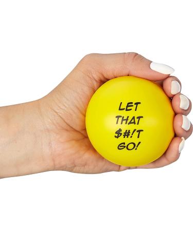 Motivational Stress Balls for Adults - Anxiety & Stress Relief Hand Therapy Exerciser - 3 Pack (Blue, Yellow, Orange) - Buy Online on GoSupps.com
