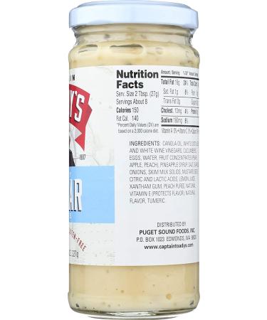 Captain Toady's Tartar Sauce - 8 oz | Premium Quality Condiment - Buy Online on GoSupps.com