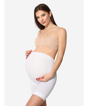 Be Mammy Maternity Shorts XL White - Comfortable Pregnancy Wear - Buy Online on GoSupps.com