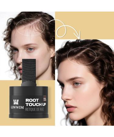  gowwim Gowwim Root Powder 4g Dark Brown - Hair Powder for Men and Women - Waterproof Root Thickening Concealer for Thinning Hair - Buy Online on GoSupps.com