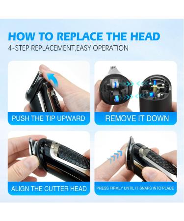 DSP Beard Grooming Kit for Men - 5 in 1 Electric Hair Clippers & Multi-Functional Waterproof Trimmer with LED Display - Cordless Facial & Nose Mustache Groomer - Buy Online on GoSupps.com