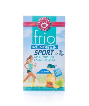 Teekanne Frio Sport Apple-Lemon Magnesium Tea | Pack of 5 (90 Tea Bags) Energize & Refresh - Buy Online on GoSupps.com
