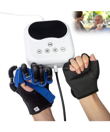 ZZBB Stroke Hand Splint Finger Training Stretching Functional Grip Assistive Gloves Rehabilitation Training Equipment Left Medium